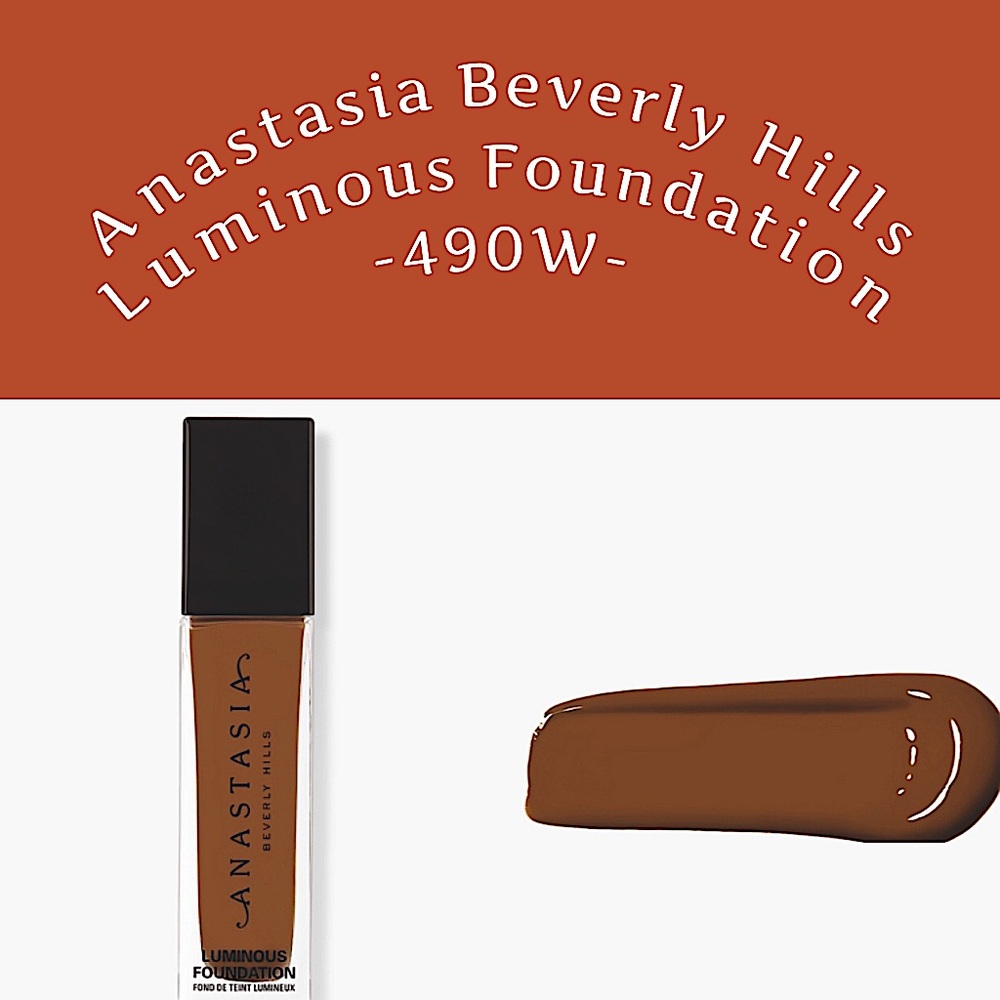 NIB- Anastasia Beverly Hills Luminous Foundation 490w (tan skin w/red undertone)